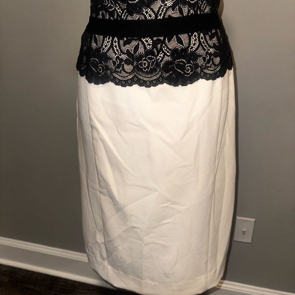 Eva Mendes for New York & Company Black Lace Pencil Skirt
